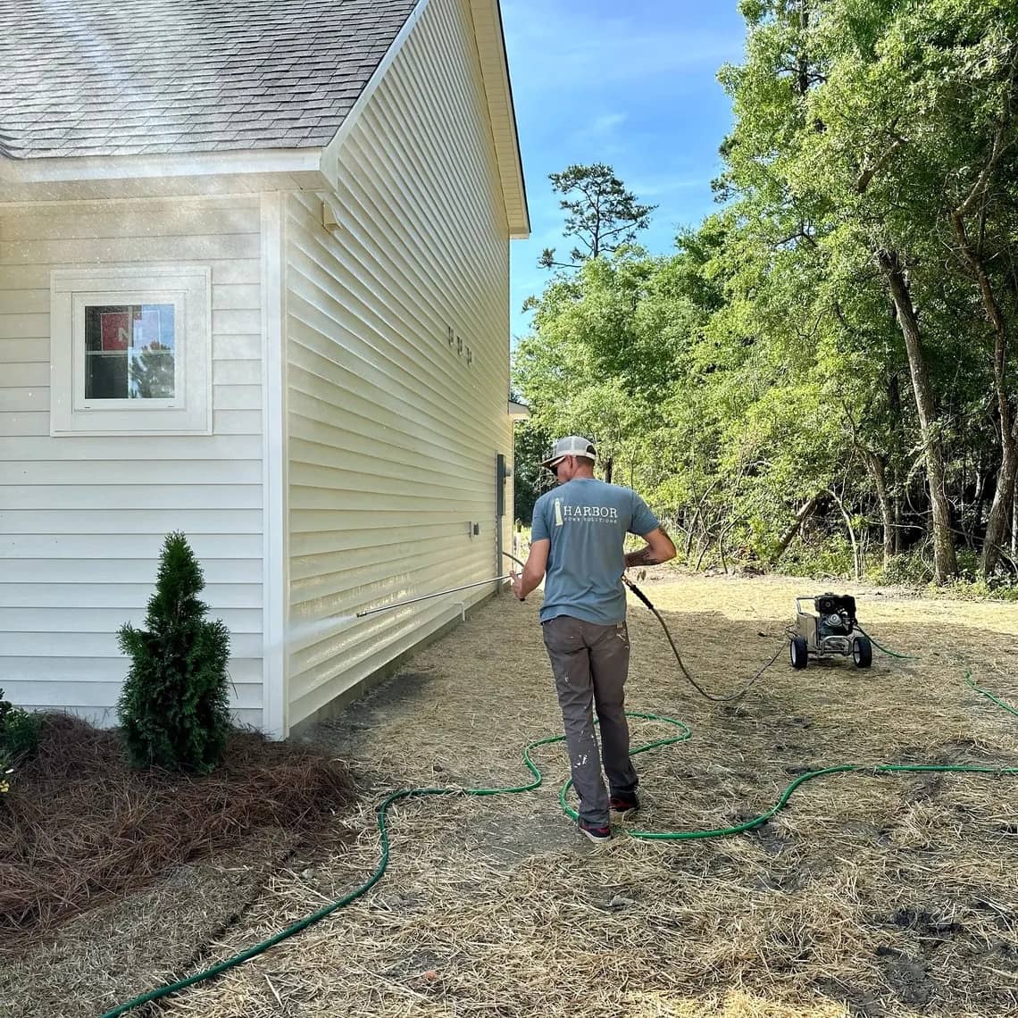 Power washing services for home maintenance in Onslow County